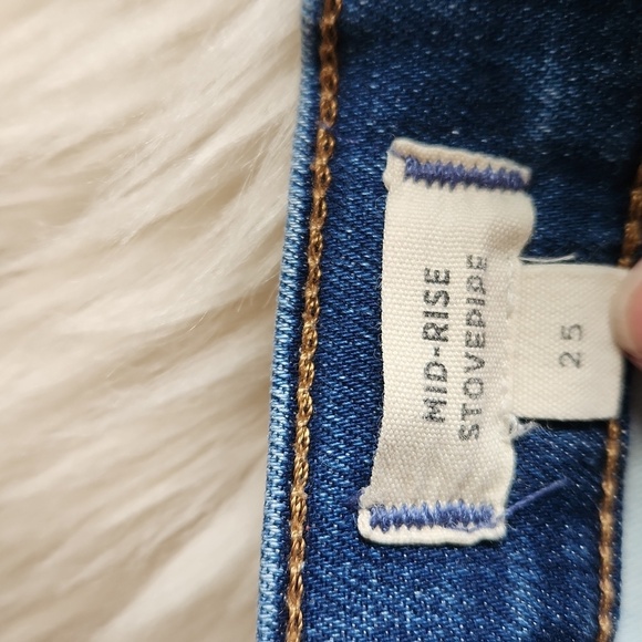 Madewell Mid-rise Stovepipe Medium Wash Womens Jean's - Picture 4 of 5